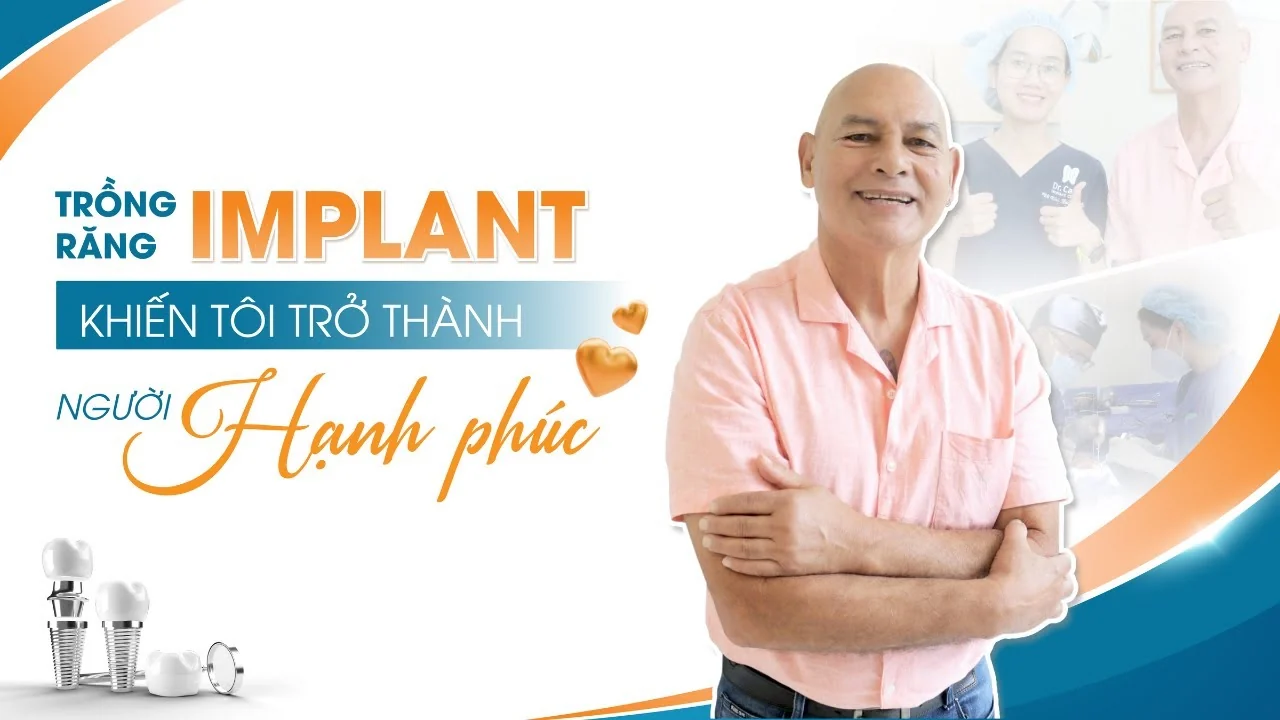 Ảnh đại diện video chú Philippe Tanguy chia sẻ trải nghiệm trồng răng Implant